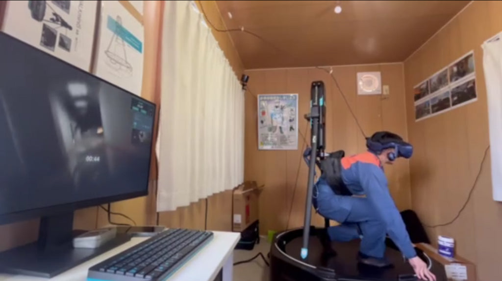 愛媛県愛南町総合防災訓練における展示にKATWALKを活用したVR防災体験